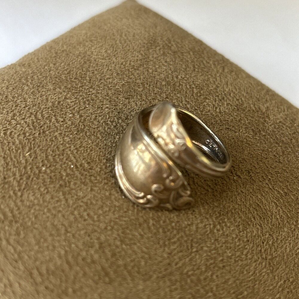 Rogers Brothers Size 6-7 Silver Plate Spoon Ring